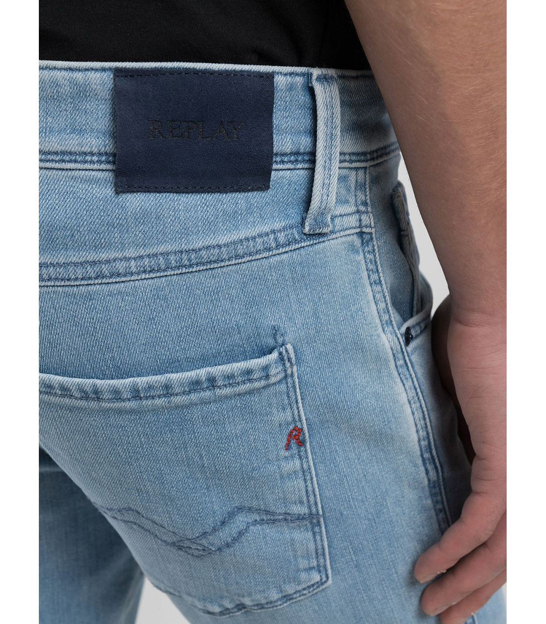 スリムフィットANBASSスーパーソフトストレッチデニム 詳細画像 ライトブルー 7